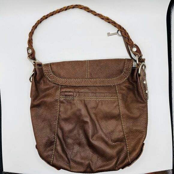 Vintage Fossil Leather Shoulder Bag - Picture 2 of 9